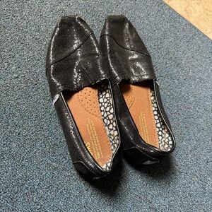 Toms Black Sparkle Women's Flats